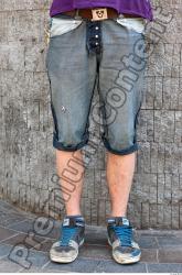 Leg Casual Shorts Average Street photo references